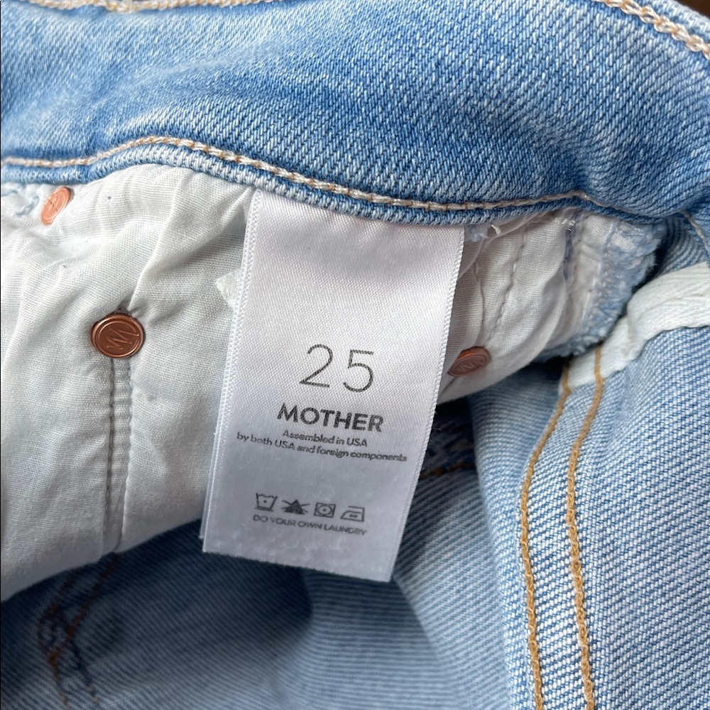 Mother Lil' Insider Frayed Step Hem Crop Skinny Jeans, NWT, 25P, Limited Edition - Picture 4 of 11